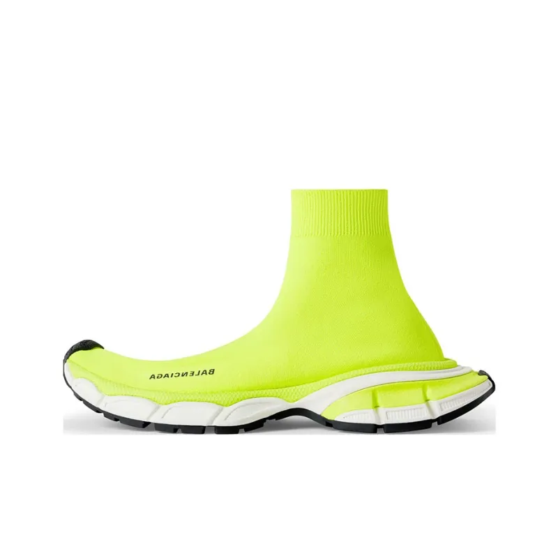 Balenciaga High Top Casual Shoes Men's Green-0