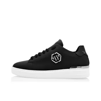PHILIPP PLEIN Low Top Stylish Skateboarding Shoes Men's Black
