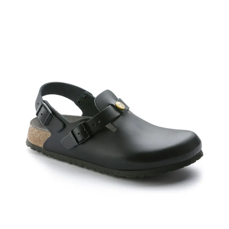 Birkenstock Tokio Esd Natural Leather Sandals 'Black'-1