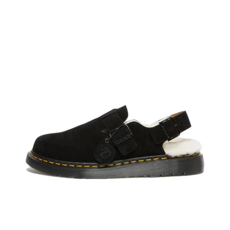 Dr. Martens Jorge Shearling Slingback Mule 'Black'-0