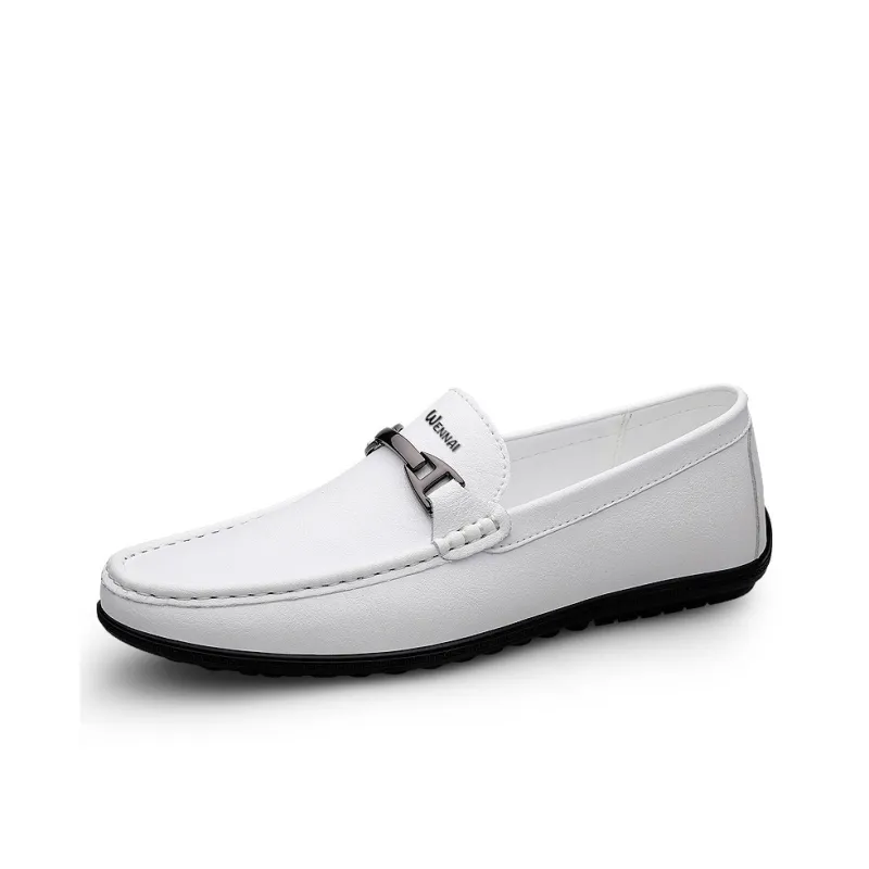 Wen Nai Loafers Men White-1
