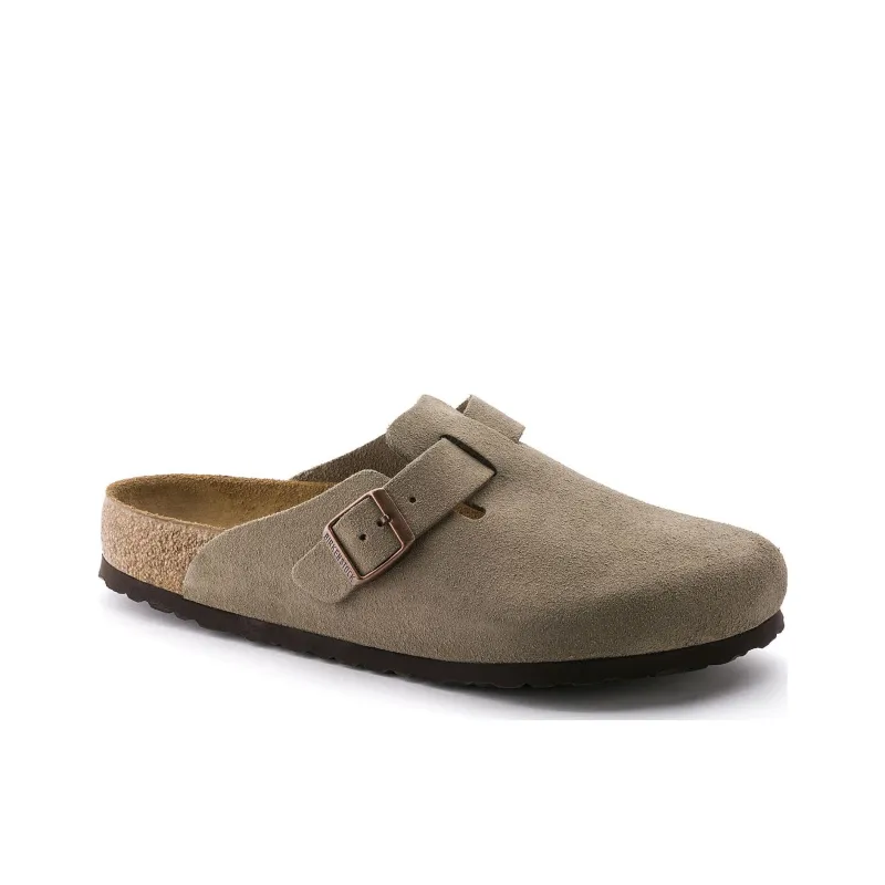 Birkenstock Boston Soft Footbed Mules 'Taupe '-1