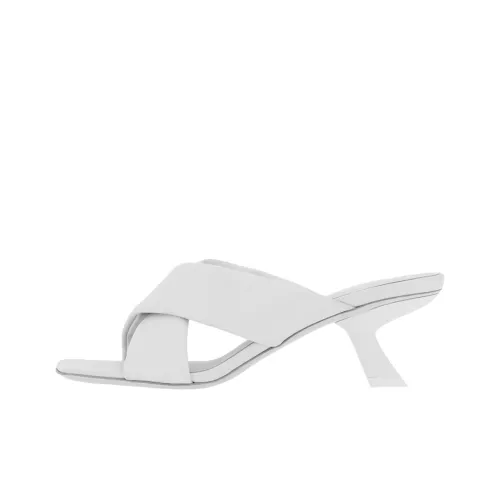 FERRAGAMO 55mm Crossover-strap Detail Mules