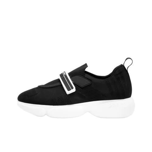 PRADA Cloudbust Rubber And Leather Sneakers 'Black White' Women's