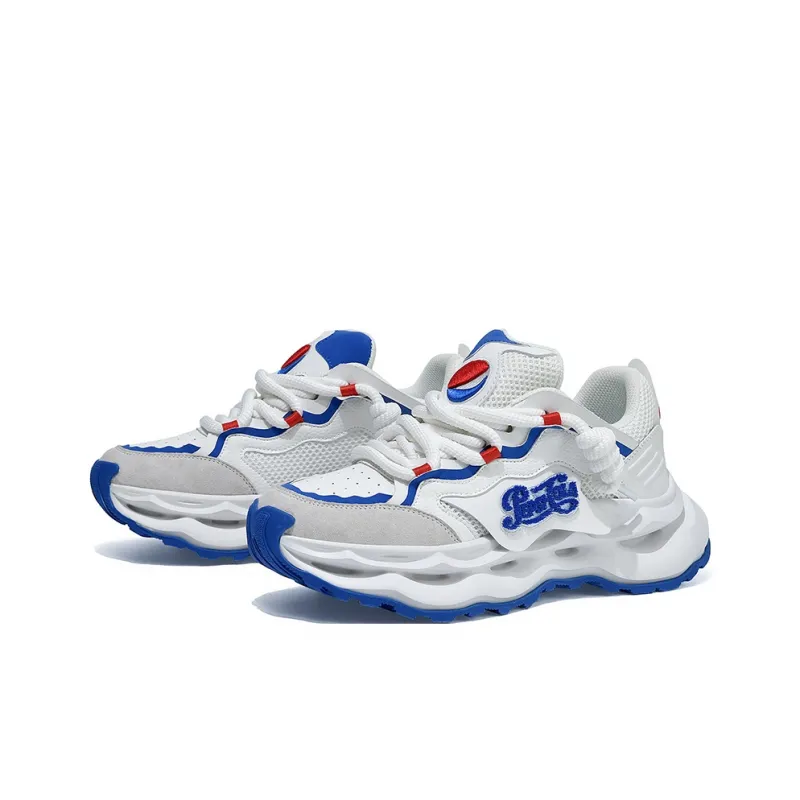 Pepsi Cushioned Abrasion-Resistant Slip-Resistant Low-Top Chunky Sneakers Unisex Exclusive Box-2
