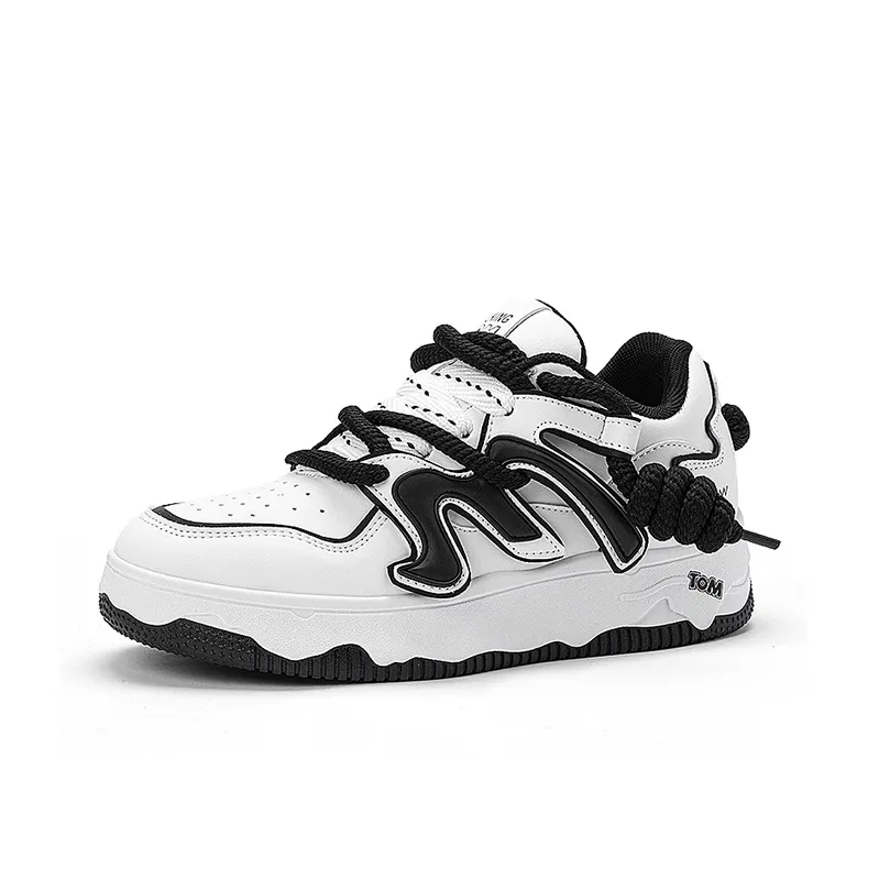 TALKING TOM Slip Resistant Cushioning Wear Resistant Breathable Low Top Skateboard Shoes Unisex-8