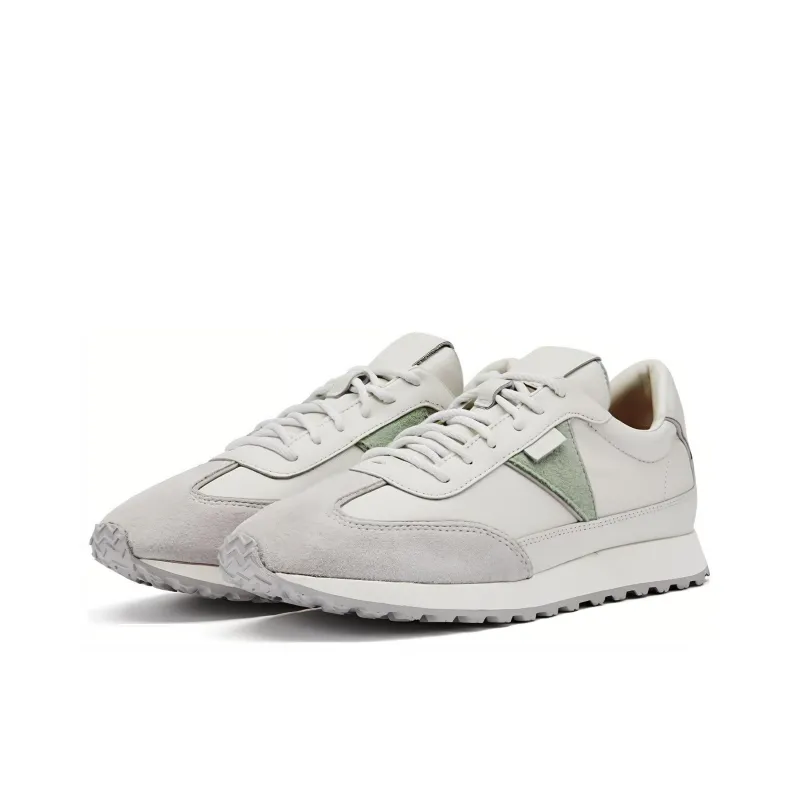 Clarks Slip-Resistant Low-Top German Army Trainers Women's Mint Green-2