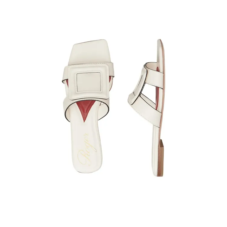 Roger Vivier Stitching Buckle Mules-3