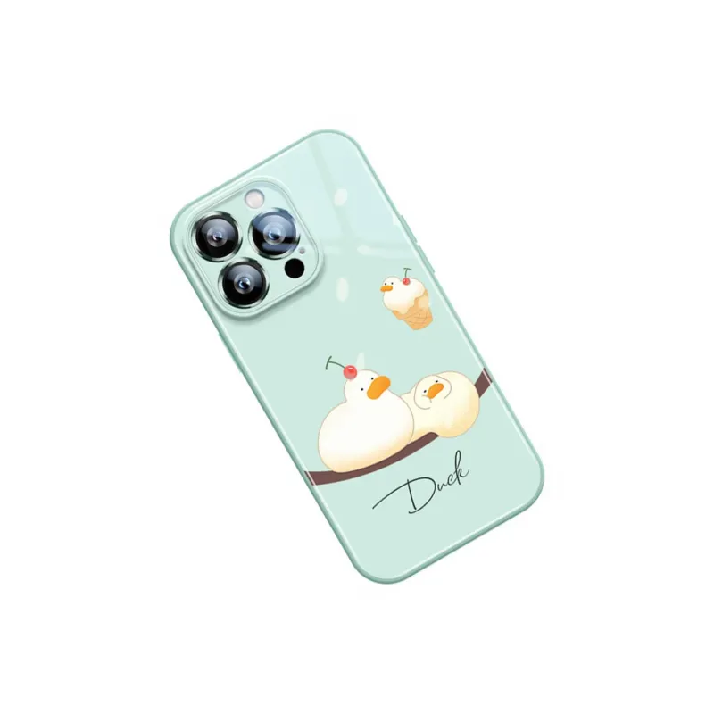 Sen Dog Glass Material Creative Individual Trendy Brand Phone Cases Suitable For Apple 15Promax/Pro/Plus/14/13/12-13