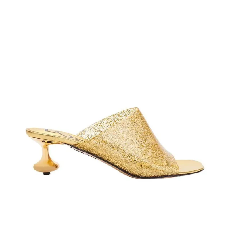 LOEWE Slide Slippers 4.5cm Women's Transparent Gold-1
