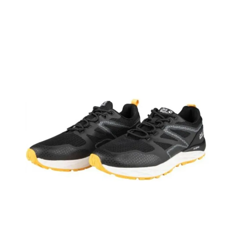 Jack Wolfskin Shock Absorbers With Slip Resistant And Abrasion Resistant Properties Low Top Outdoor Shoes Black-1