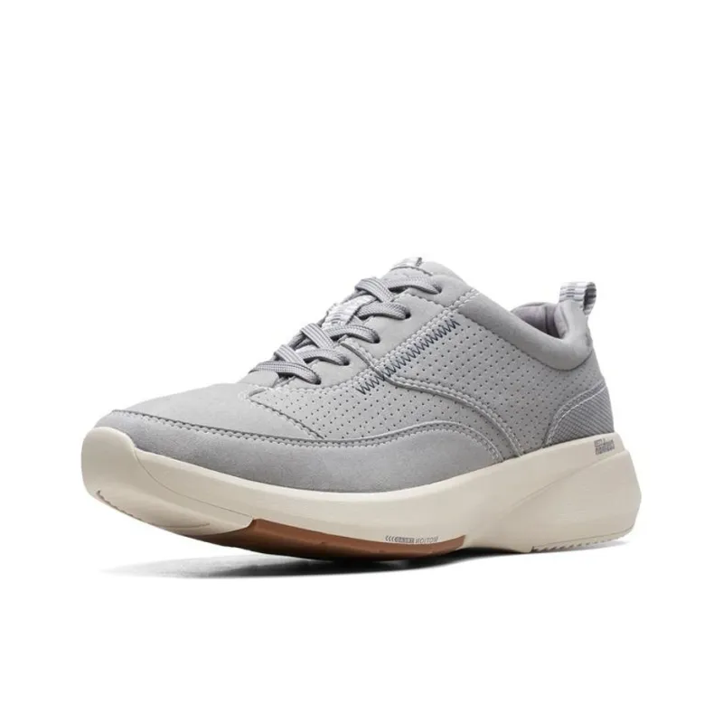 Clarks Slip Resistant Breathable Low Top Sports Casual Shoes Men's Gray-1