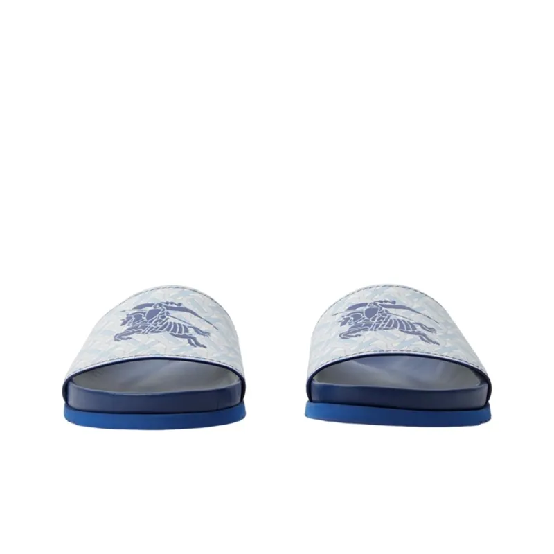 Burberry EKD Monogram print Leather Slides-2