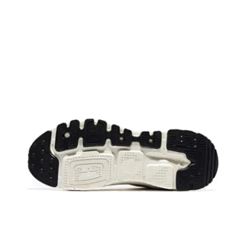Erke Morning Mist Evening Mist Anti Slip Wear Resistant Low Top Sports Casual Shoes Men's Black White-4