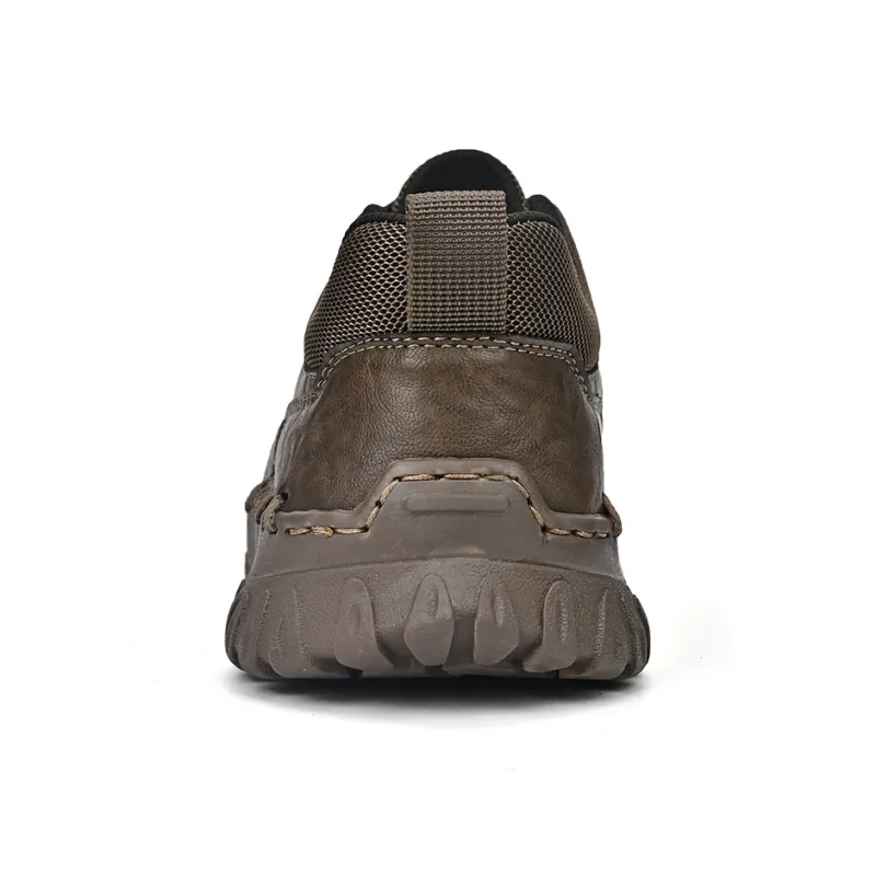 Laoks Men's Casual Shoes Men Low Top Black/Khaki-7