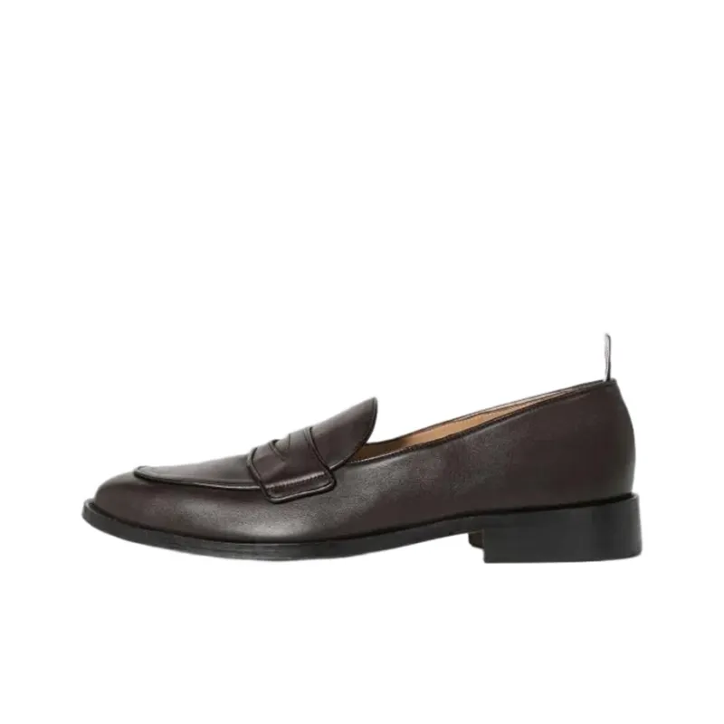 THOM BROWNE Grosgrain loop Trim Loafers-0