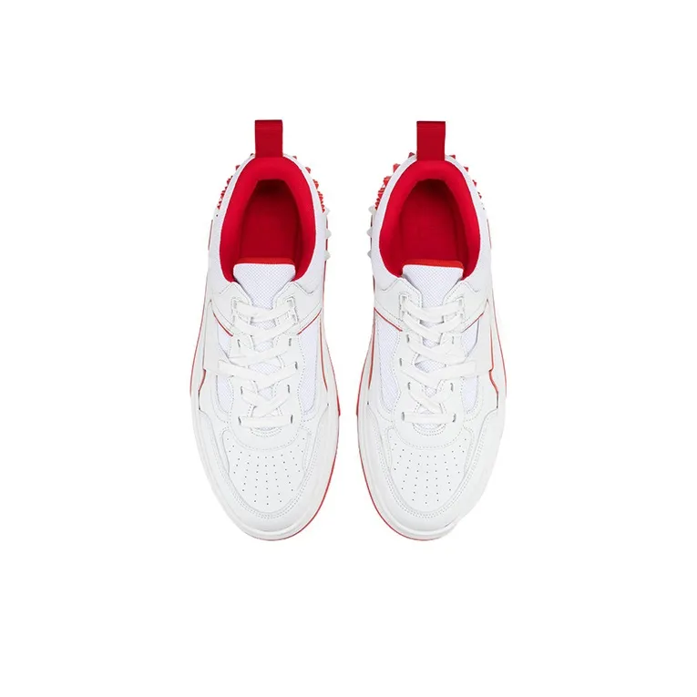 Christian Louboutin Spike Stud Panel Leather Sneakers-3
