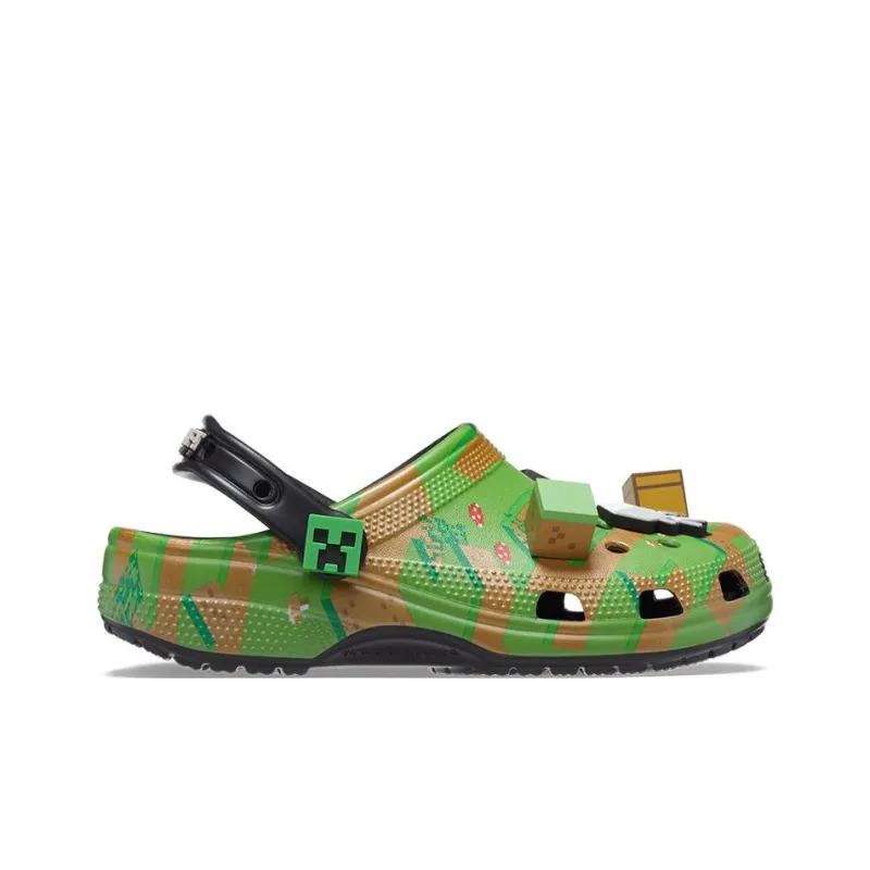 Crocs Elevated Clog Minecraft Grass Block-1