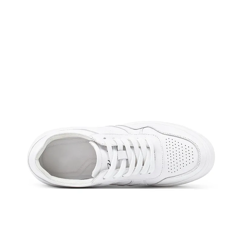 He Jinchang Hermo Collection Low Top Skateboard Shoes Women's White-4