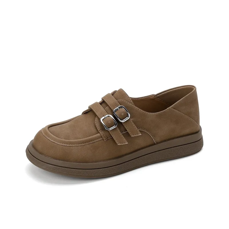GEMEIQ Loafers Women's Beige/Milk Tea-6