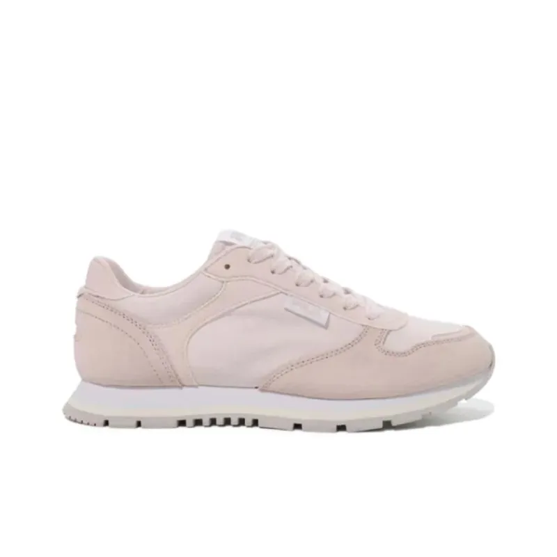 FILA Anti Slip Wear Resistant Low Top Running Shoes Women's Beige Pink-1