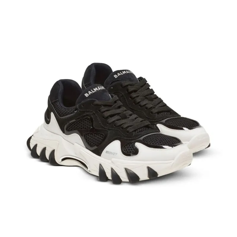 BALMAIN B East Mesh Panelled Trainers-1