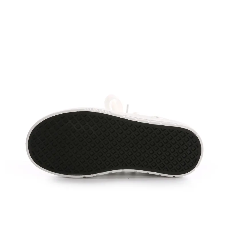 Lovely You Non slip Lightweight Low Top Skateboard Shoes Women's White-5
