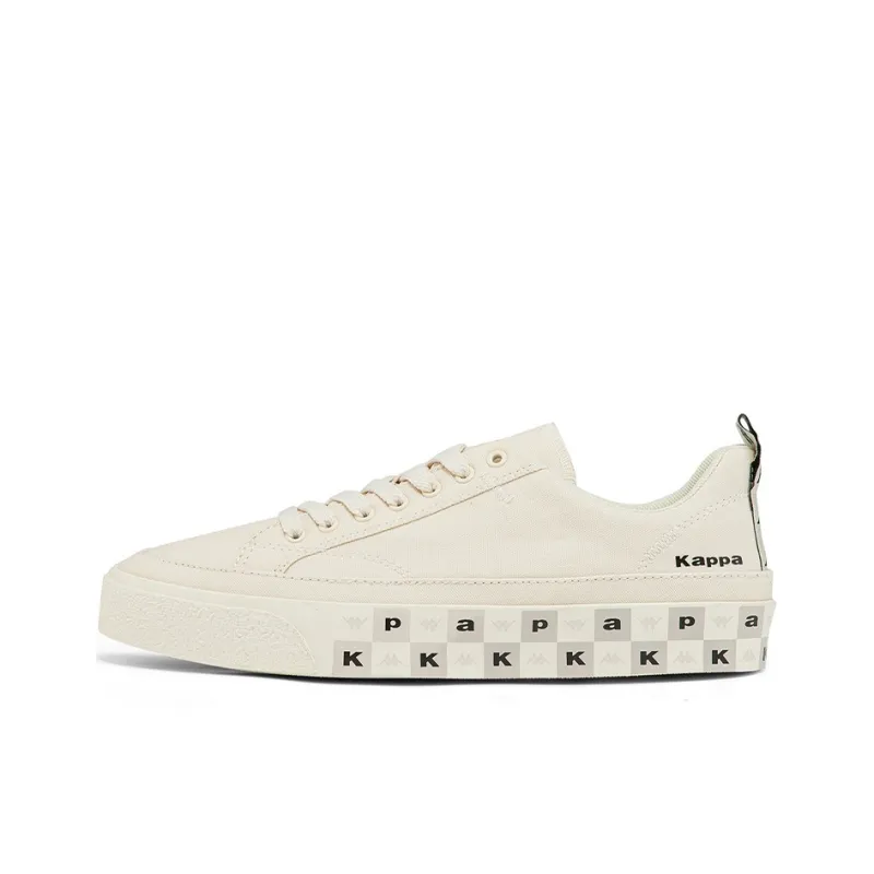 Kappa Low Top Skateboard Shoes Unisex Heron Feather White-0
