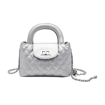 NX DOUGHNUT PU Shoulder Bag Regular Women's Silver
