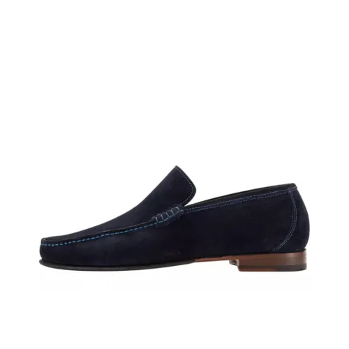 LOAKE Men's Casual Shoes Men Low-Top Navy Blue