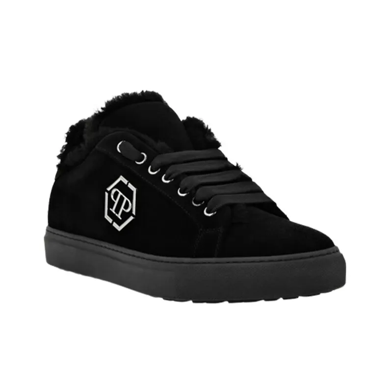 PHILIPP PLEIN Logo-plaque Leather Sneakers-1