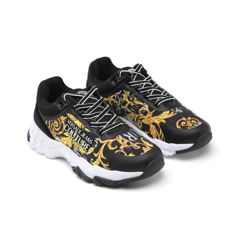 VERSACE JEANS Couture Sports Casual Shoes Women's Black-2