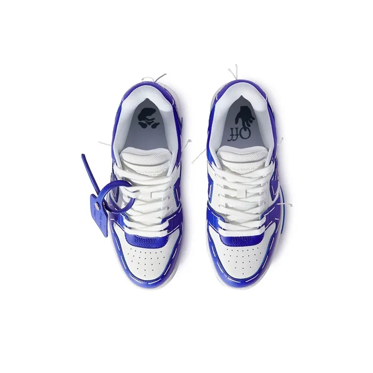 OFF WHITE Out Of Office Sartorial Stitching White Dark Blue Women's-3