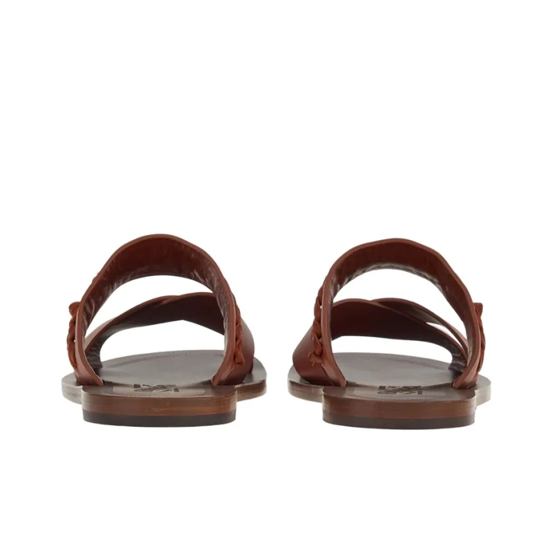 FERRAGAMO Slide Slippers Men's Burgundy-3