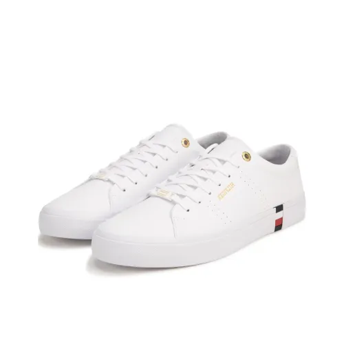 Tommy Hilfiger Skateboard Shoes Men Low-Top White