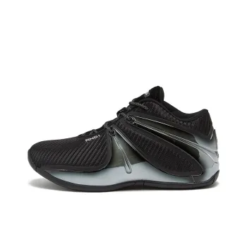 AND1 Rise Anti Slip Wear Resistant Mid Top Basketball Shoes Men's Black
