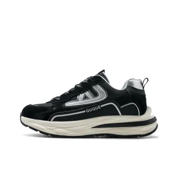 Ancient Finches Cushioning Support Low-Top Chunky Sneakers Unisex Black Gray