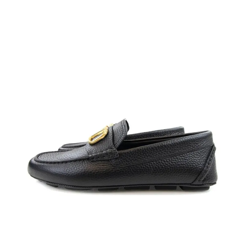 Valentino Flat Shoes Men's Black-1