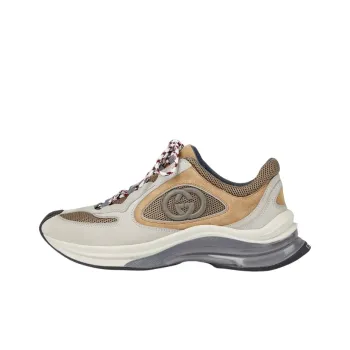 GUCCI Women's Run Sneaker 'Beige Tan Suede' Women's