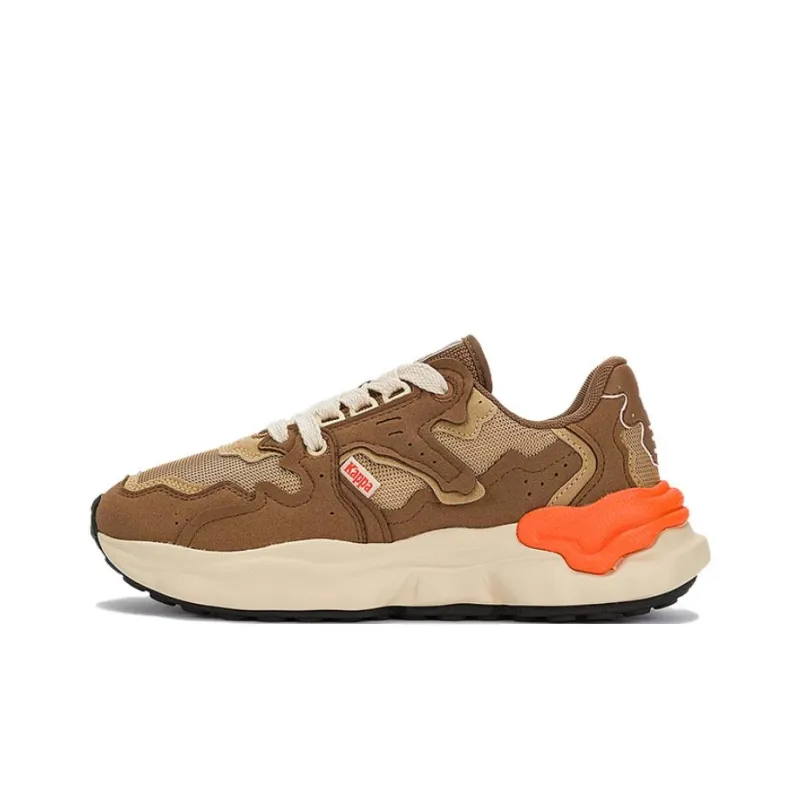 Kappa Durable Breathable Low Top Casual Running Shoes Unisex Brown-0