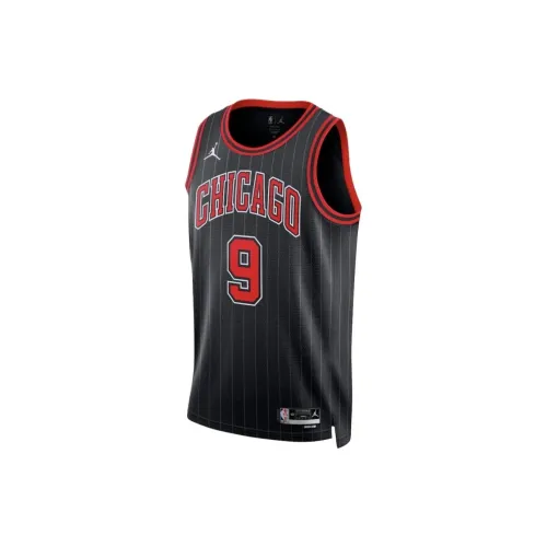 NBA Chicago Bulls Basketball Jerseys Unisex Black