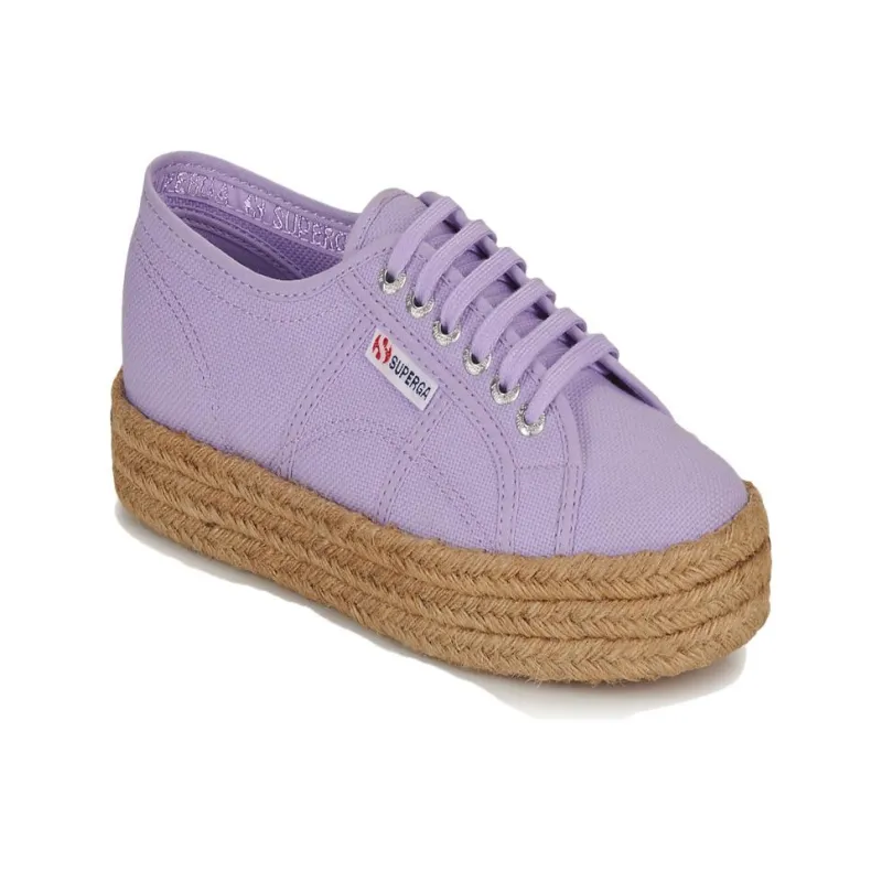 SUPERGA Wear resistant And Lightweight Low Top Skateboard Shoes Women's Purple-3