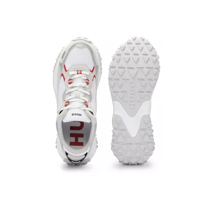 HUGO BOSS Low-Top Sports Casual Shoes Men's White Red-4