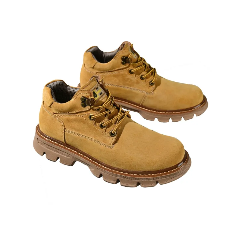 Laoks Men's Casual Shoes Men Low Top Yellow/Brown/Beige-1