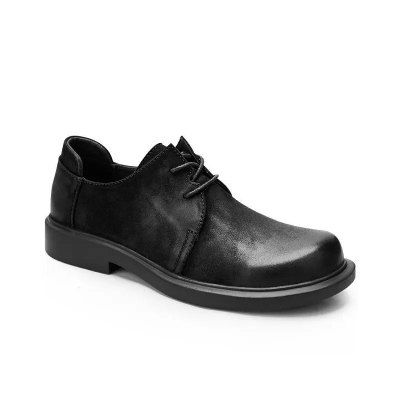Voguhomme Men's Casual Shoes Men Low Top Brown/Black-1
