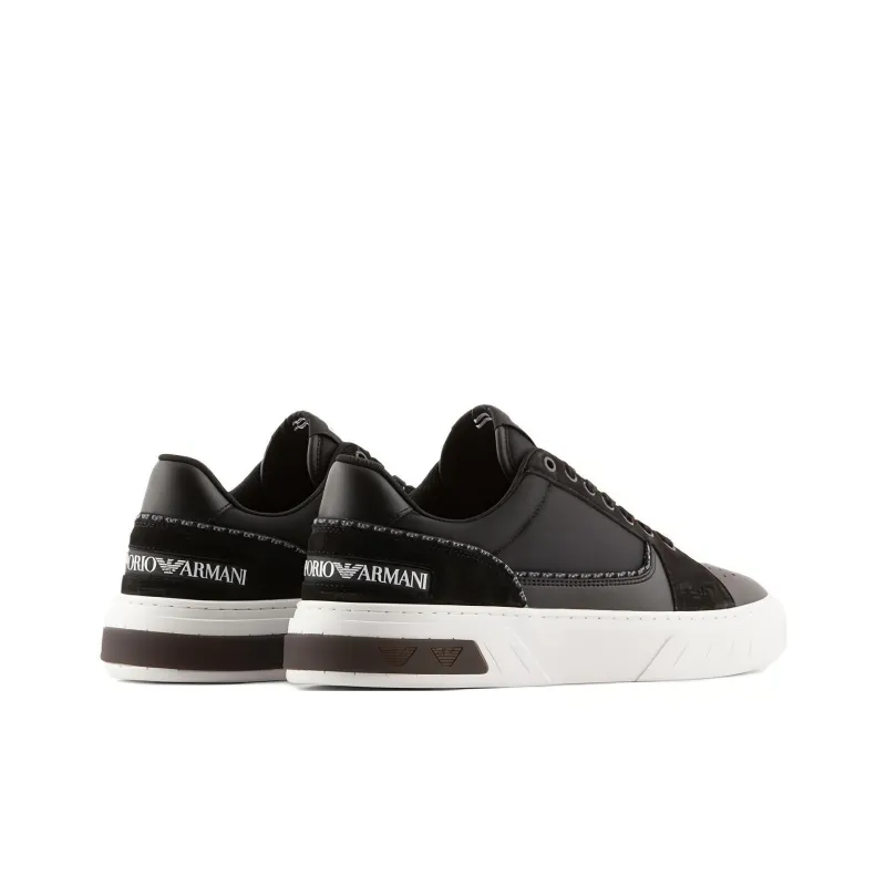 Ea7 EMPORIO ARMANI Lace-up Leather Sneakers-3
