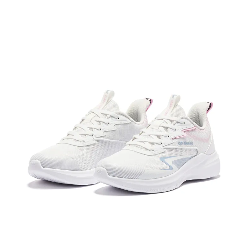 QIAODAN Anti Slip And Wear Resistant Lightweight Low Top Running Shoes Women's Pink-2