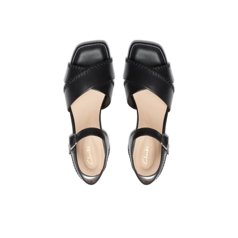 Clarks Sina Collection Strap Sandals Women's Black-3
