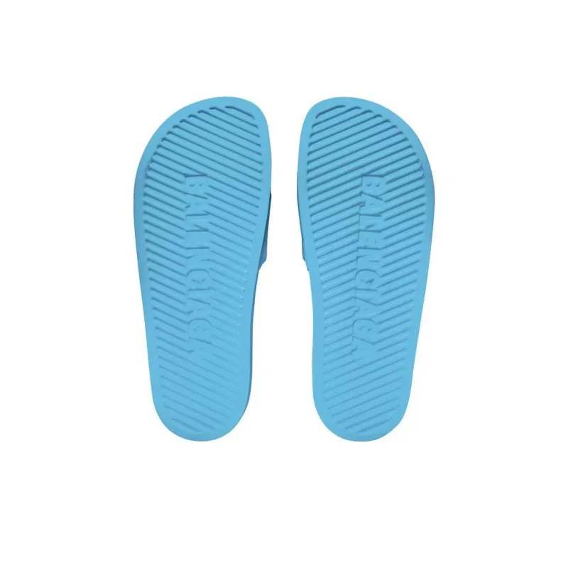 Balenciaga Pool Slides 'Light Blue And Black Rubber'-4