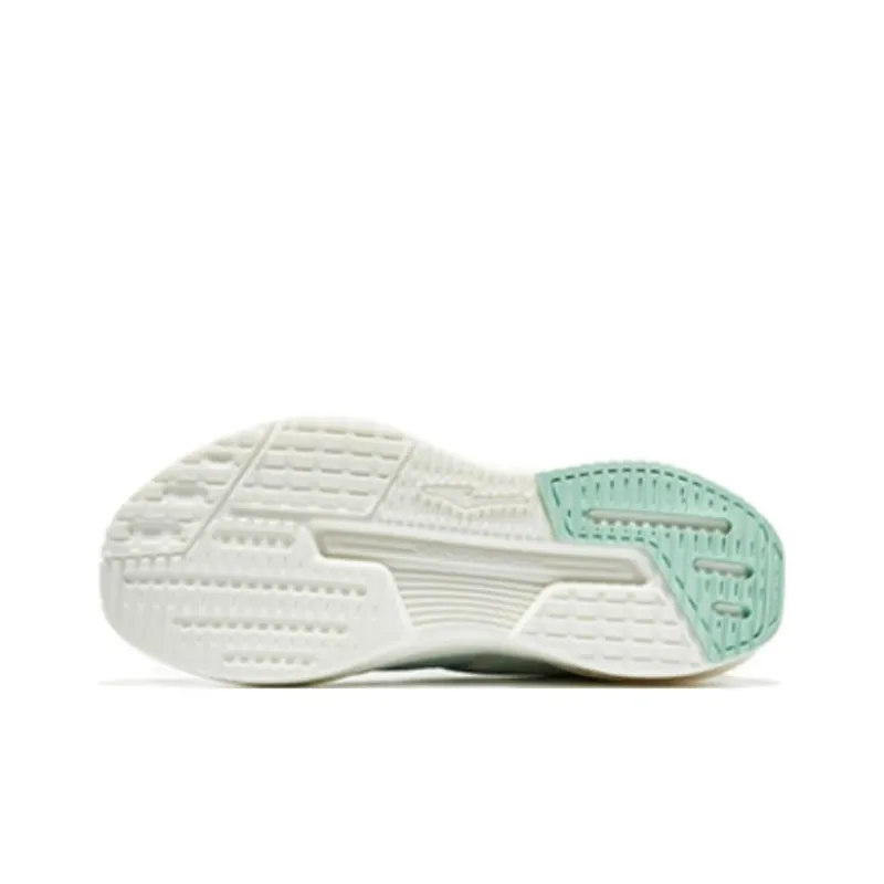 Erke Anti Slip Wear Resistant Low Top Running Shoes Women's White Orange-5